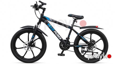 Dağ velosipedi VeloPuma, 20", qara/göy — Bakı