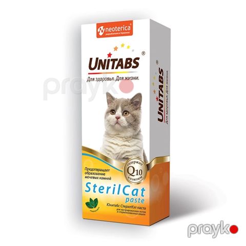 Multivitamin pastası Unitabs SterilCat, axtalanmış və sterilləşdirilmiş pişiklər üçün, 120 ml — Bakı