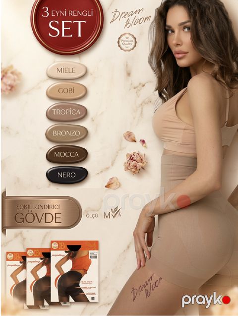 Kolqotka dəsti Belinda Simfonia Bronzo, kapron, 20/120 den, M ölçü, 3 əd — Bakı