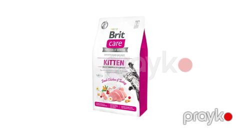 Pişik balaları üçün quru yem Brit Care Kitten Fresh toyuq və hinduşka ilə 1 kq — Bakı