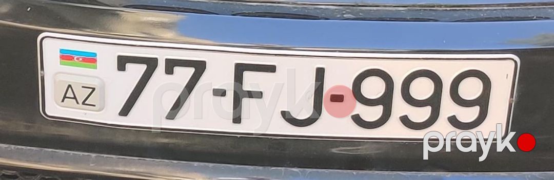 Avtomobil qeydiyyat nişanı - 77-FJ-999 — Registriya nömrələri, Bakı (2)