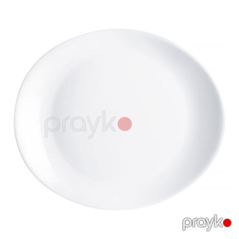 Boşqab Luminarc Steak, 30x26 sm, düzbucaq, şüşə, ağ - 26102059043.0 — Bakı