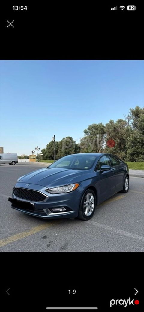Ford Fusion sedan - Kuzov: 4 qapılı sedan, mavi rəng - Mühərrik — Bakı