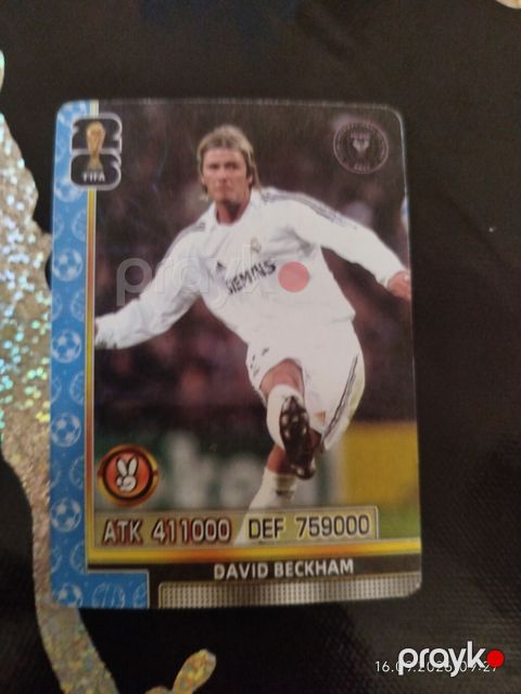 Futbol kolleksiya kartı – “David Beckham” (Real Madrid) - Ön tərəf — Xırdalan