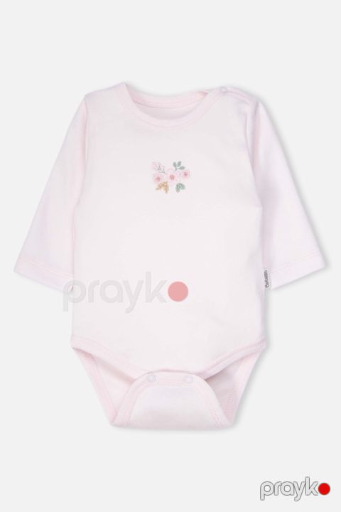 Bodi Bebetto T4332, açıq çəhrayı, pambıq, ölçü 6-9 ay — Bakı