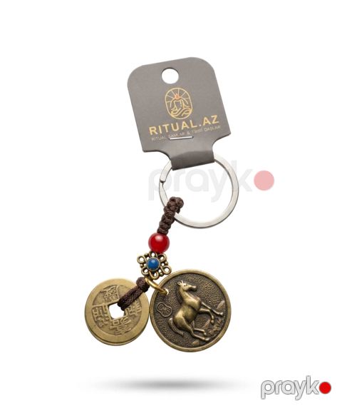 Açar üçün brelok, bürünc, 95 mm 2574469 — Bakı