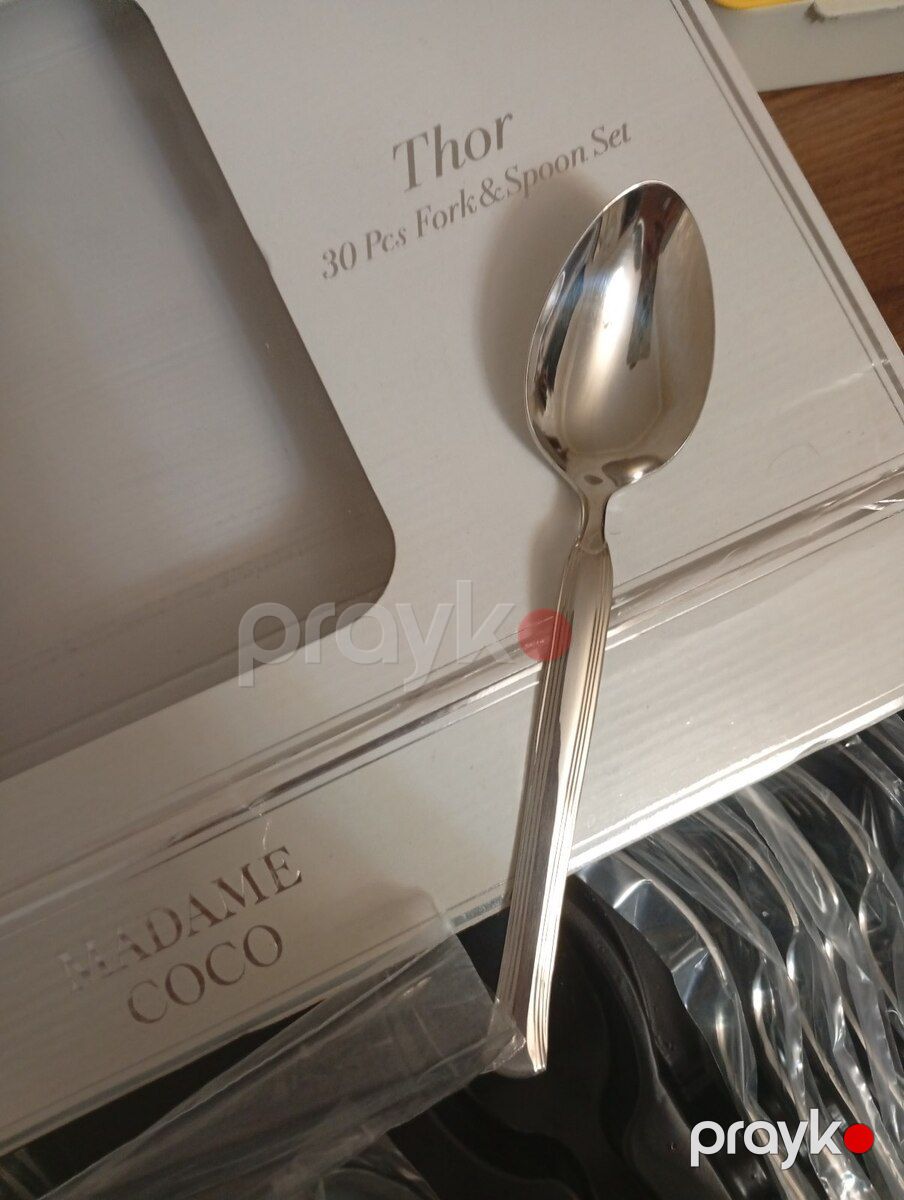 Qaşıq, çəngəl, bıçaq dəsti "Madame Coco" — Qablar və mətbəx əşyaları, Bakı (3)