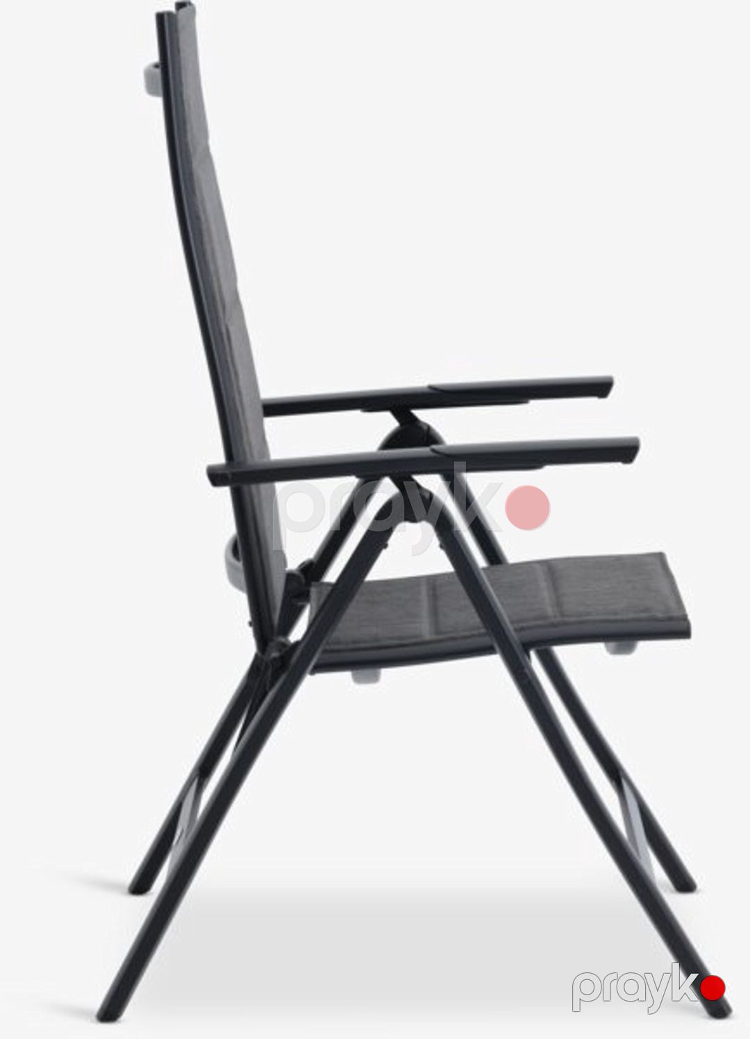 Bağ üçün stul Jysk Mysen, alüminium/parça, qatlanan, boz, 58x111x73 sm — Mallar, Bakı (3)
