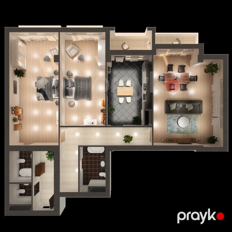 Satılır 3 otaqlı yeni tikili 130 m² — Mənzil, Bakı (6)