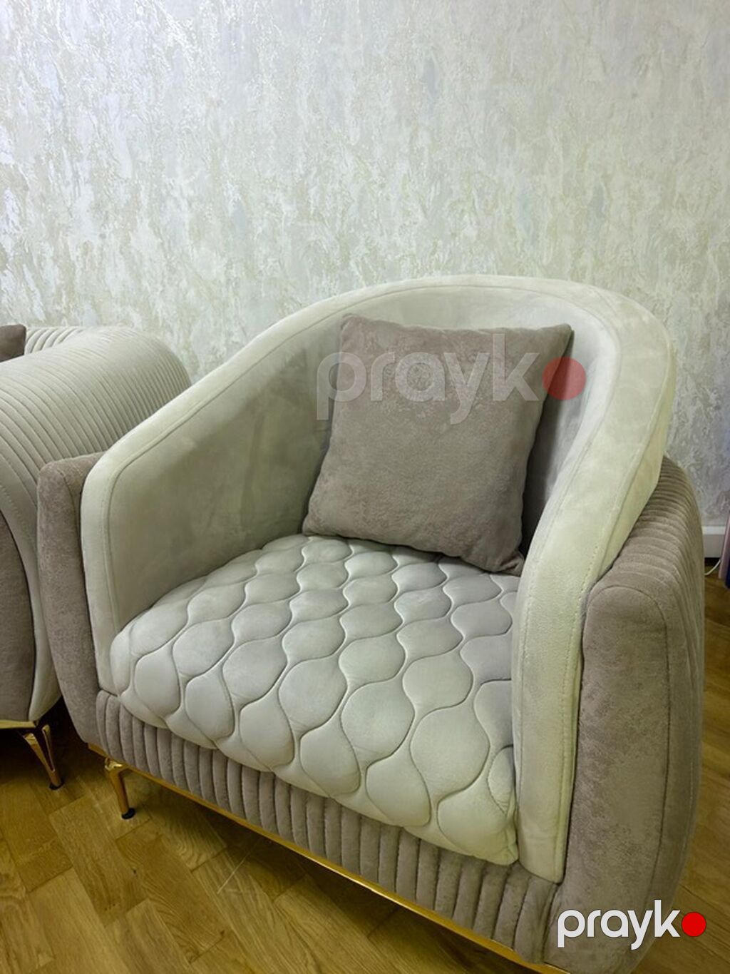 Mebel dəsti – 3 hissə: - 1 ədəd geniş divan - 2 ədəd kreslo Dizayn və — Yumşaq mobilya dəstləri, Digah (4)