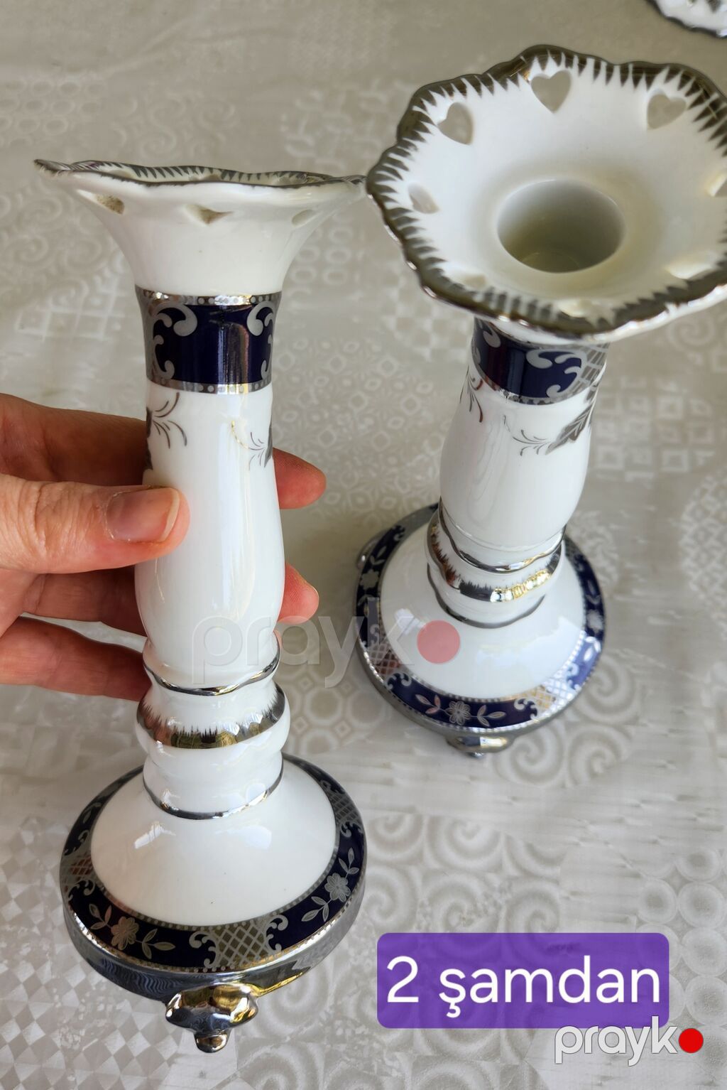 Nahar dəsti, rəng - Ağ, Farfor, 12 nəfərlik, Almaniya — Süfrə qabı, Ağdaş (6)