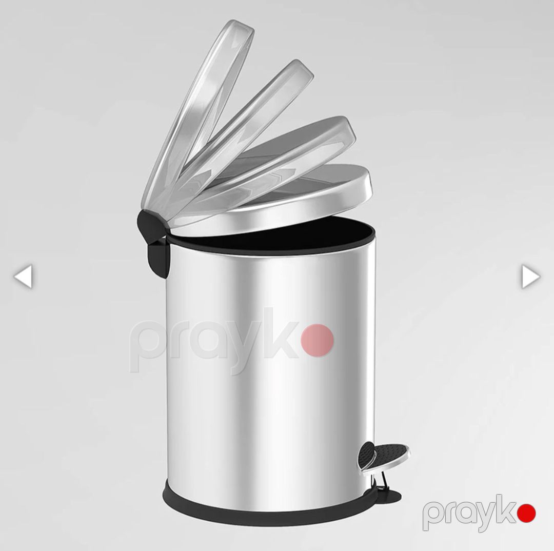 Zibil çəni Gülben, gümüşü, paslanmayan polad, 3 L — Mallar, Bakı (2)