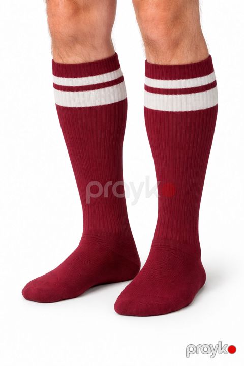 Futbol corabları Jorex, tünd qırmızı, pambıq/poliester, ölçü One size — Bakı