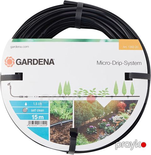 Micro-damcı suvarma şlanqı Gardena Micro-Drip-System 1362-20, diametr 4.6 mm, 15 m — Bakı