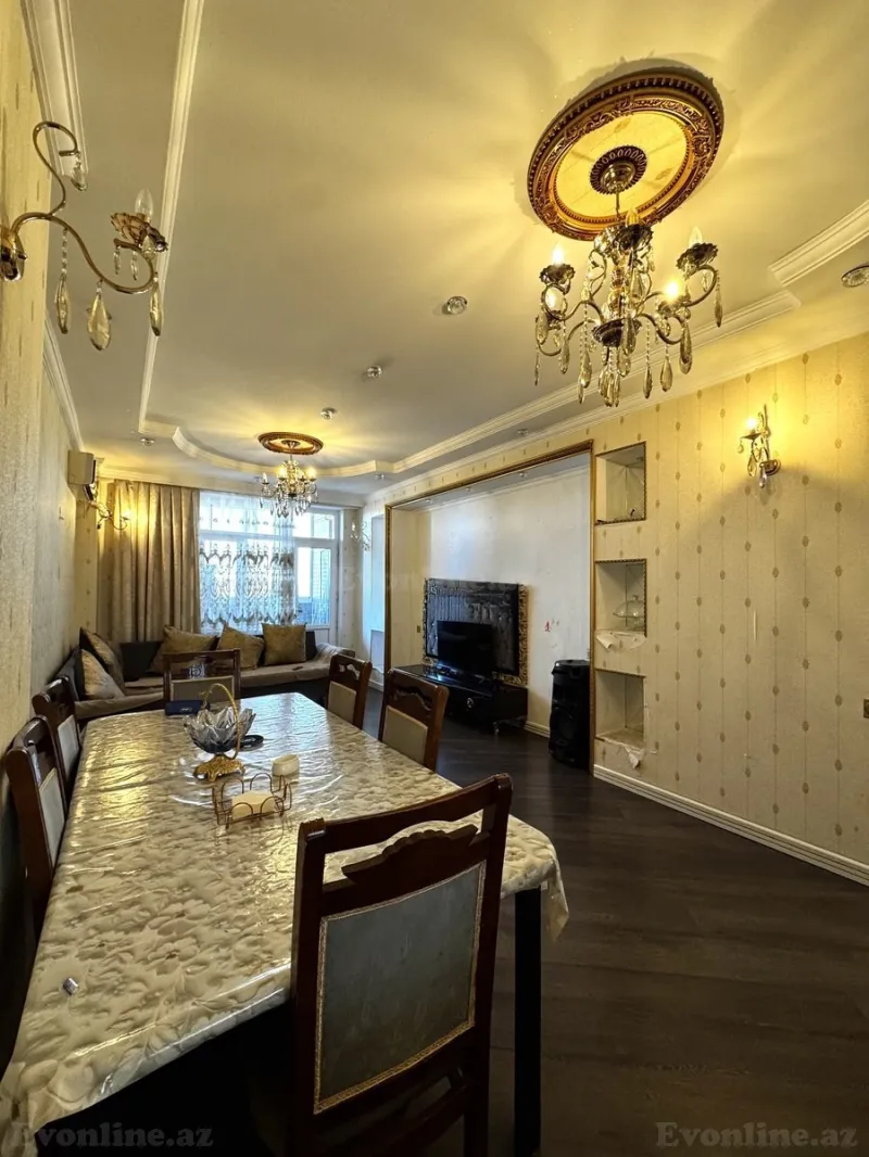 Satılır 3 otaqlı Mənzil Yeni tikili 105 m² Bakı, Xətai r., Həzi Aslanov m., Əhmədli — Bakı