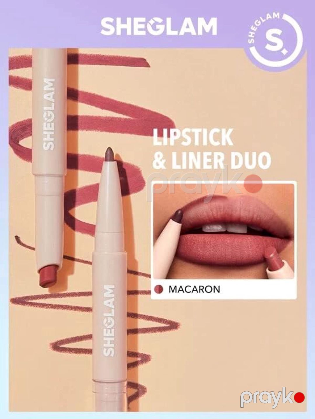 Dodaq boyası və dodaq qələmi Sheglam Glam Duo 101 Macaron, 0.2 q — Mallar, Bakı (2)