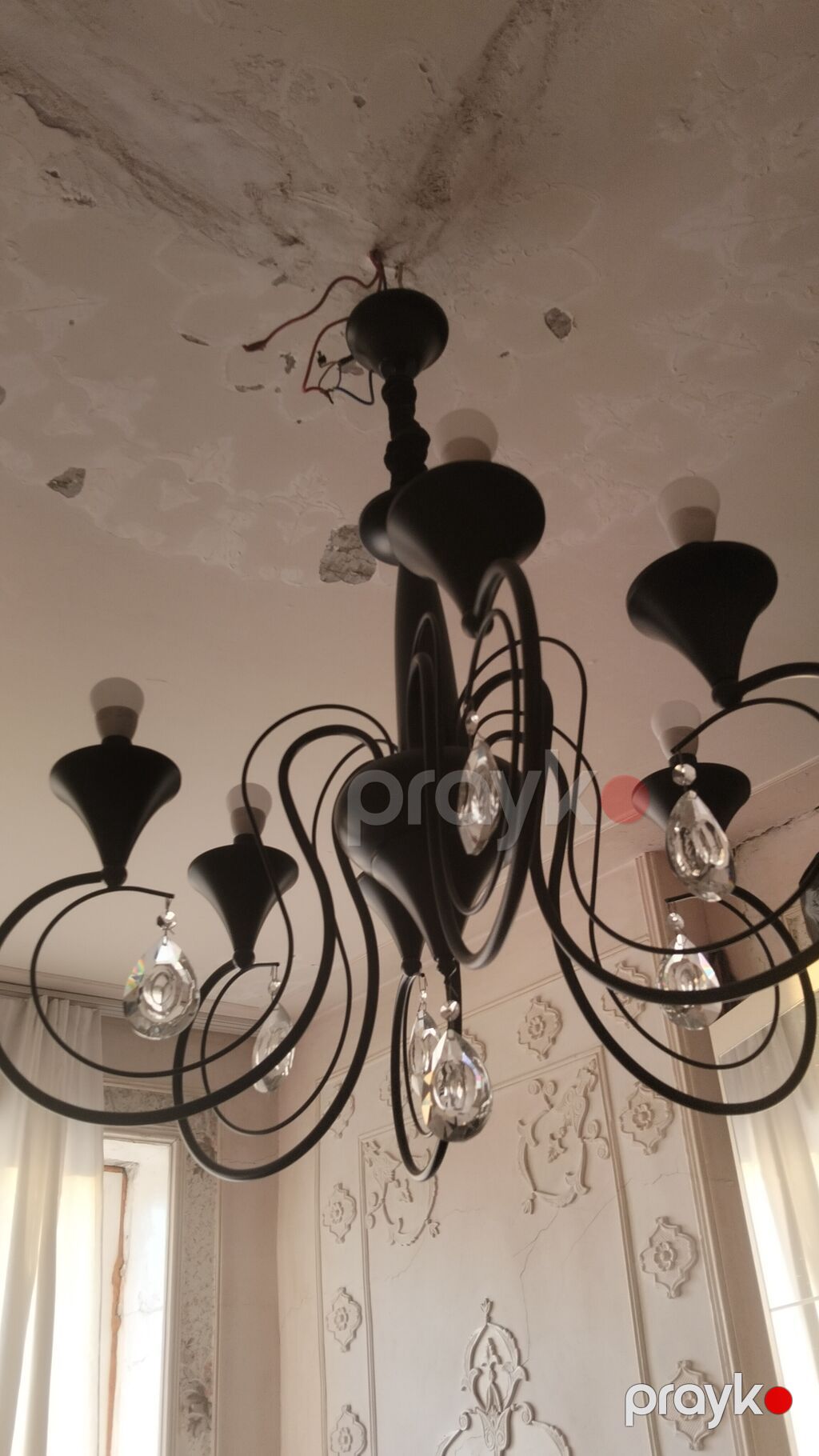 Çılçıraq, 8 lampa, Metal — Tavan is?qlar? v? cilc?raqlar, Bakı (3)