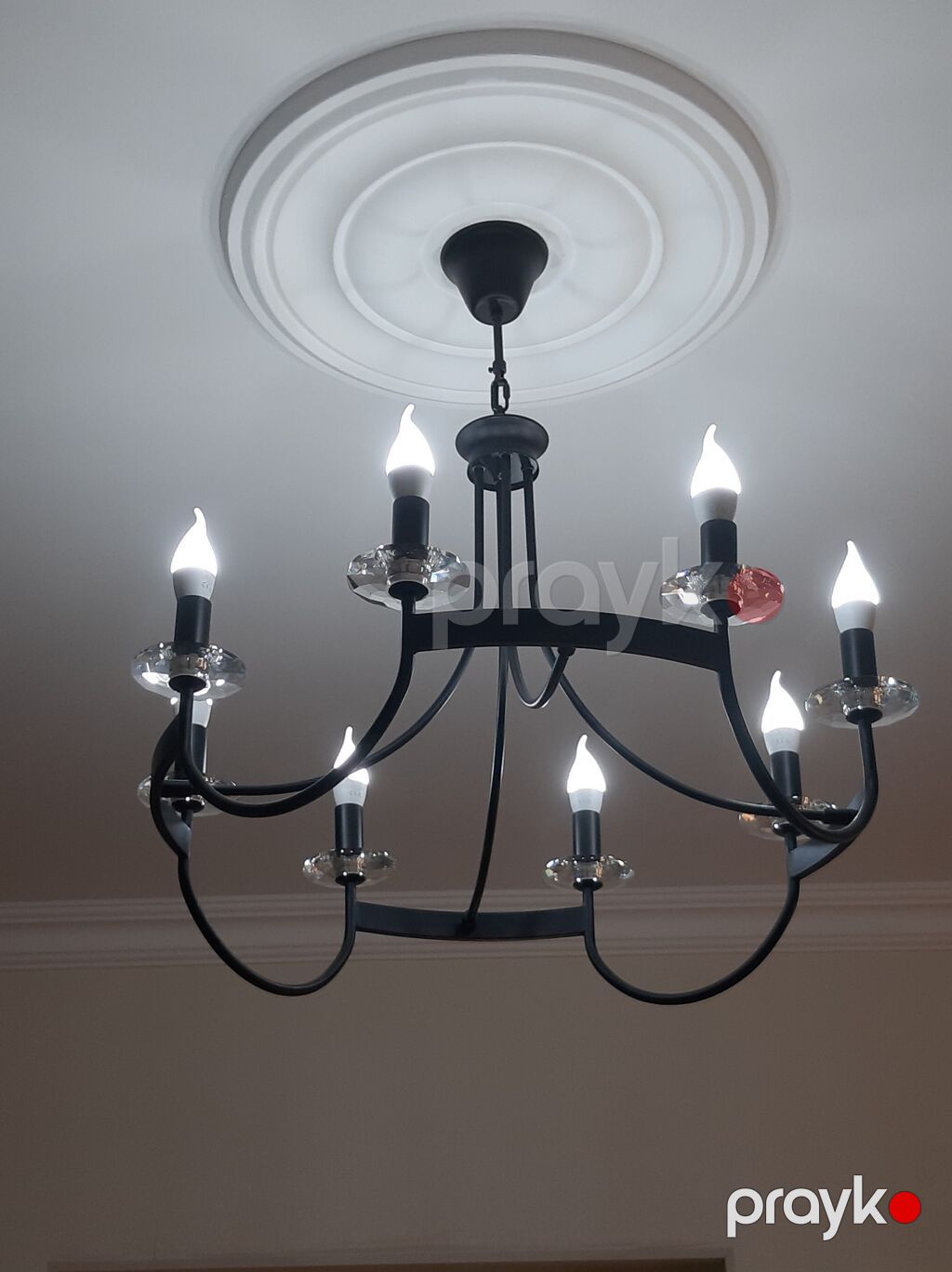 Çılçıraq, 8 lampa, Metal — Tavan is?qlar? v? cilc?raqlar, Gəncə (7)