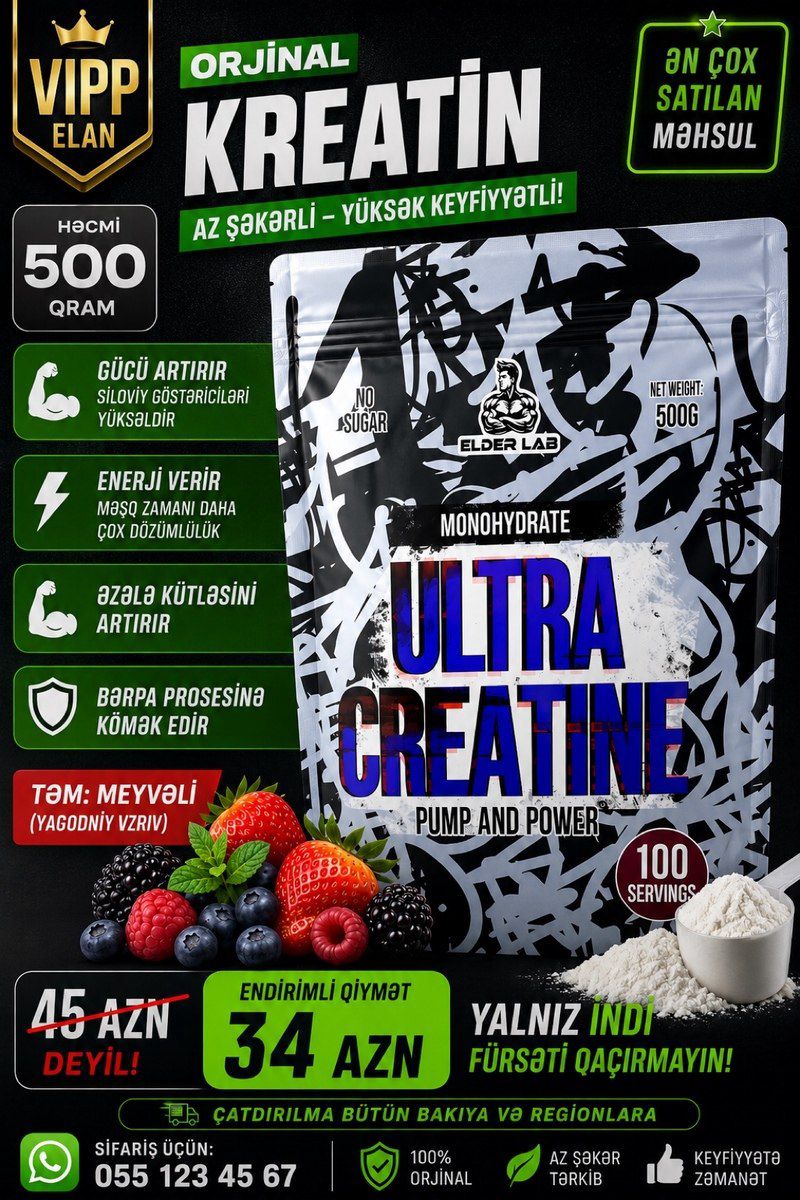 Creatine — İdman, hobi, istirahət, Bakı (3)