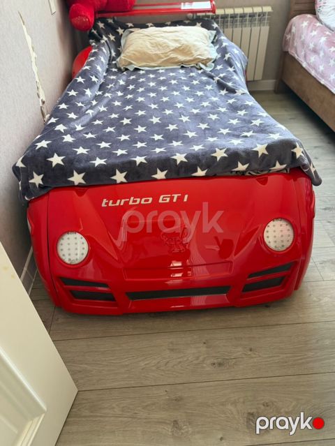 Uşaq maşın çarpayısı – “Turbo GTI” dizaynlı - Model: maşın formasında — Digah