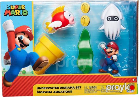Fiqur dəsti Jakks Pacific Super Mario Underwater Diorama — Bakı