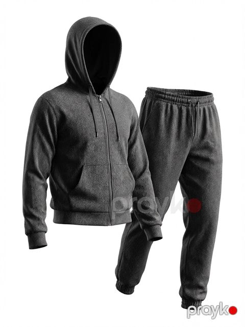 Kişilər üçün idman kostyumu 82869323, boz, parça, ölçü 2XL — Bakı