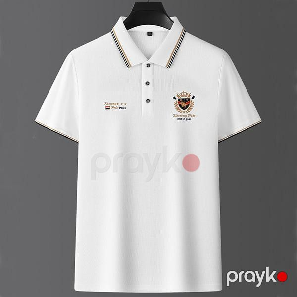 Kişilər üçün polo EB_1059, ağ, pambıq, ölçü M — Mallar, Bakı (2)