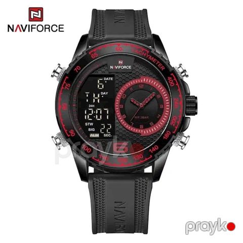 Qol saatı kişilər üçün Naviforce NF9199T Black/Red — Bakı