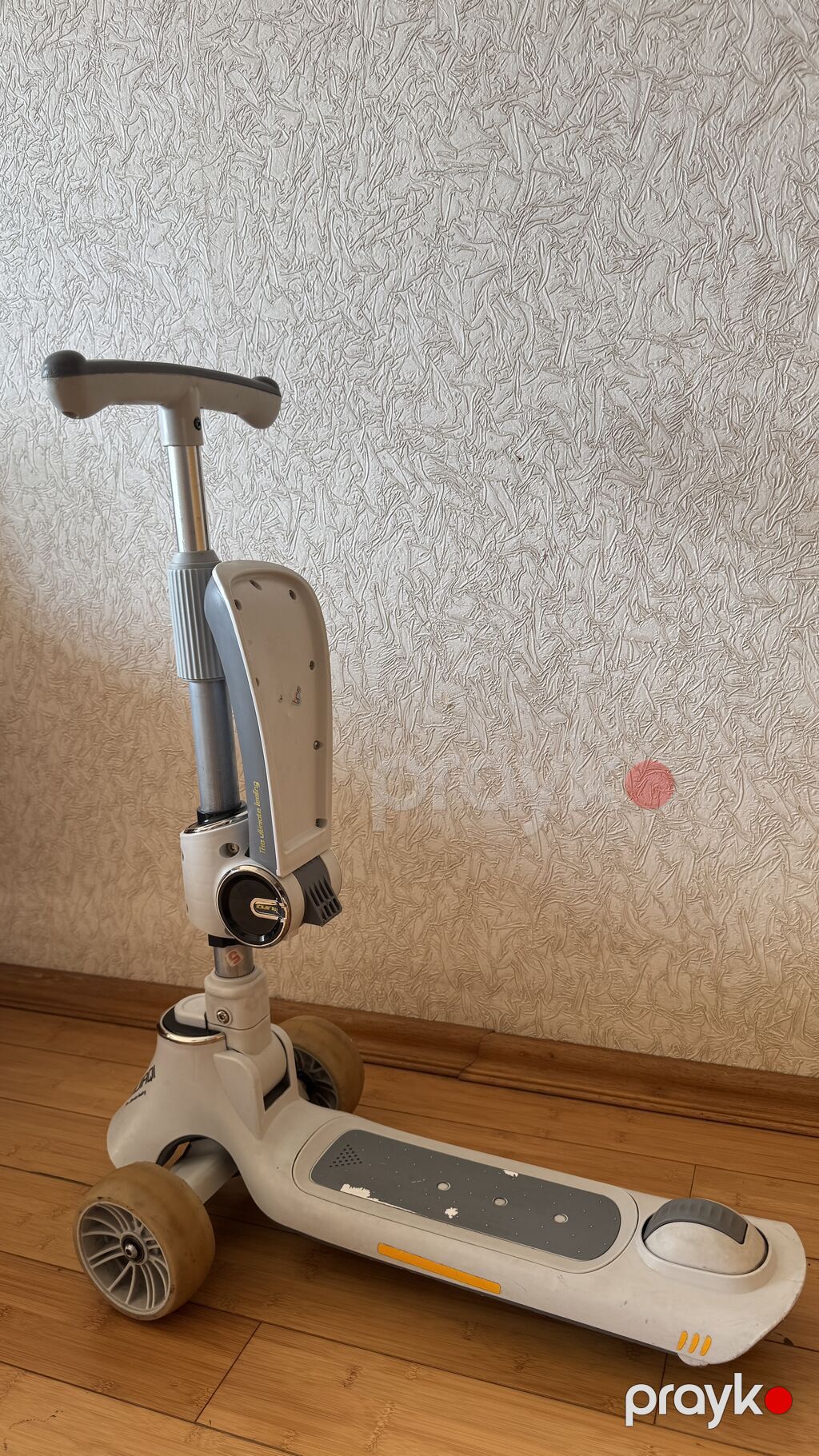 Ağ-boz rəngdə orijinal, çoxfunksiyalı Mıjıaqı 01 uşaq samokatu/skuteri — Uşaq velosipedləri, Bakı (3)