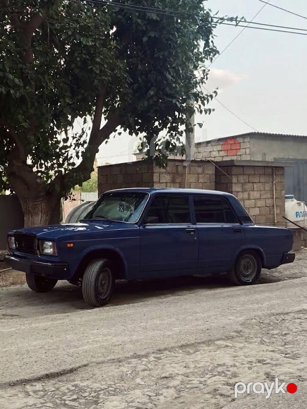 VAZ 2107, dördqapılı sedan, tünd mavi rəng. - Kuzov: klassik “07” — Avtomobillər, Salyan (2)