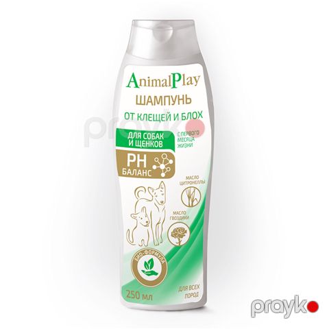 Repellent şampun Animal Play gənə və bit əleyhinə, itlər və küçüklər üçün, 250 ml — Bakı