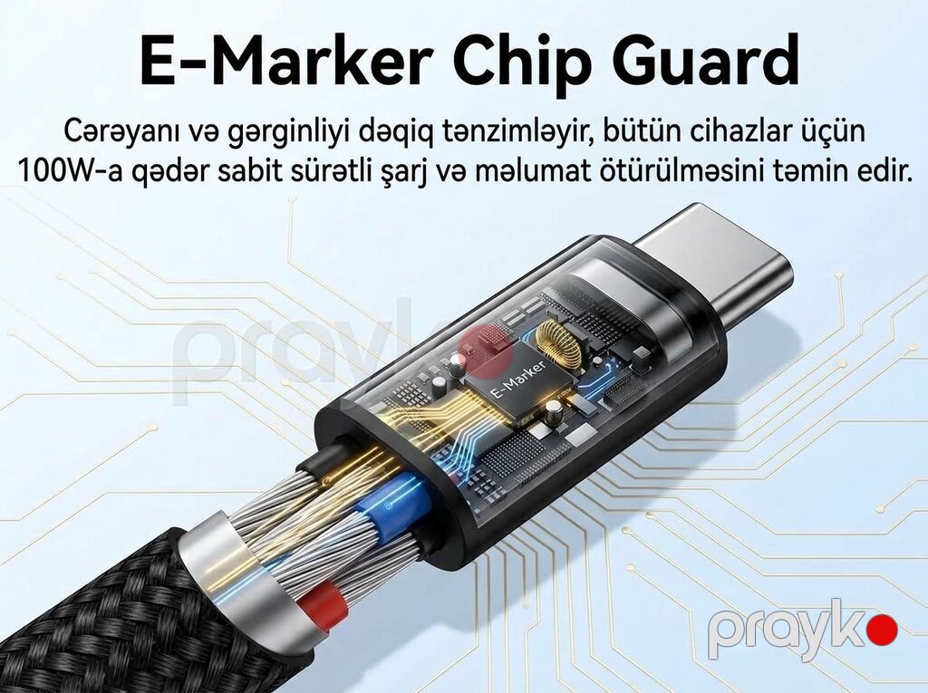 Kabel Type C (Usb-c), Yeni — Smartfon üçün kabelləri və keçidçilər, Bakı (3)