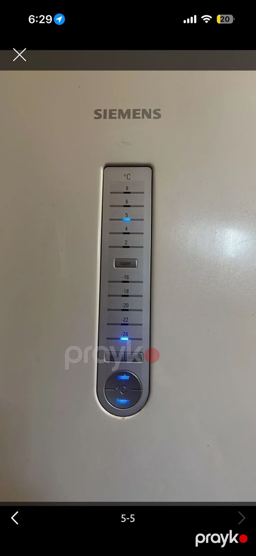 Siemens iki qapılı soyuducu (aşağıda dondurucu) - Rəng: ağ, şaquli ön — Soyuducular, Bakı (3)