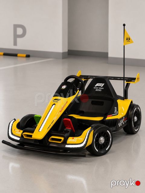 Uşaqlar üçün elektrik kartinq F1 rally 2030 BM_999, sarı — Bakı