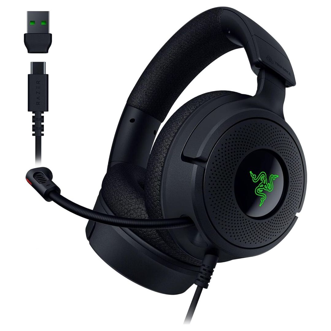 Razer Kraken V4 X — 7.1 / Usb-a / RGB / Black — Səs texnikası, Bakı (3)