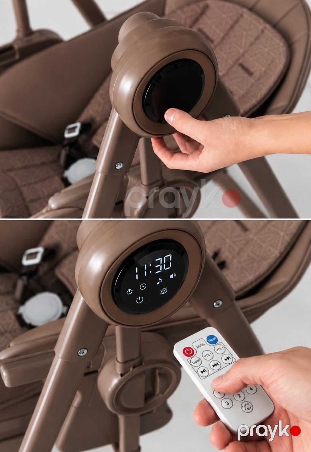 Uşaq yedizdirmə oturacağı Kidilo C-810, metal, 6+ ay, qəhvəyi — Mallar, Bakı (2)