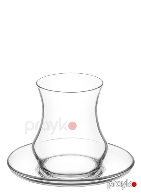 Armudu stəkan dəsti Lav EDAS1, nəlbəki ilə, 12 əşya, 170 ml, şüşə, şəffaf — Bakı