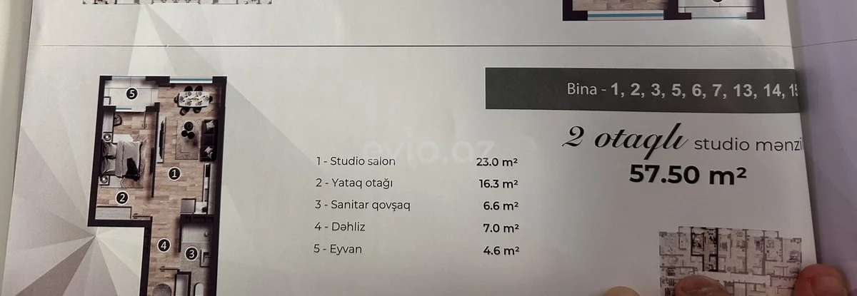 2 otaqlı mənzil satılır Sumqayıtda — Mənzil, Sumqayıt (5)