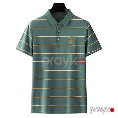 Kişilər üçün polo 58-873, yaşıl, pambıq/neylon, ölçü XXL — Bakı