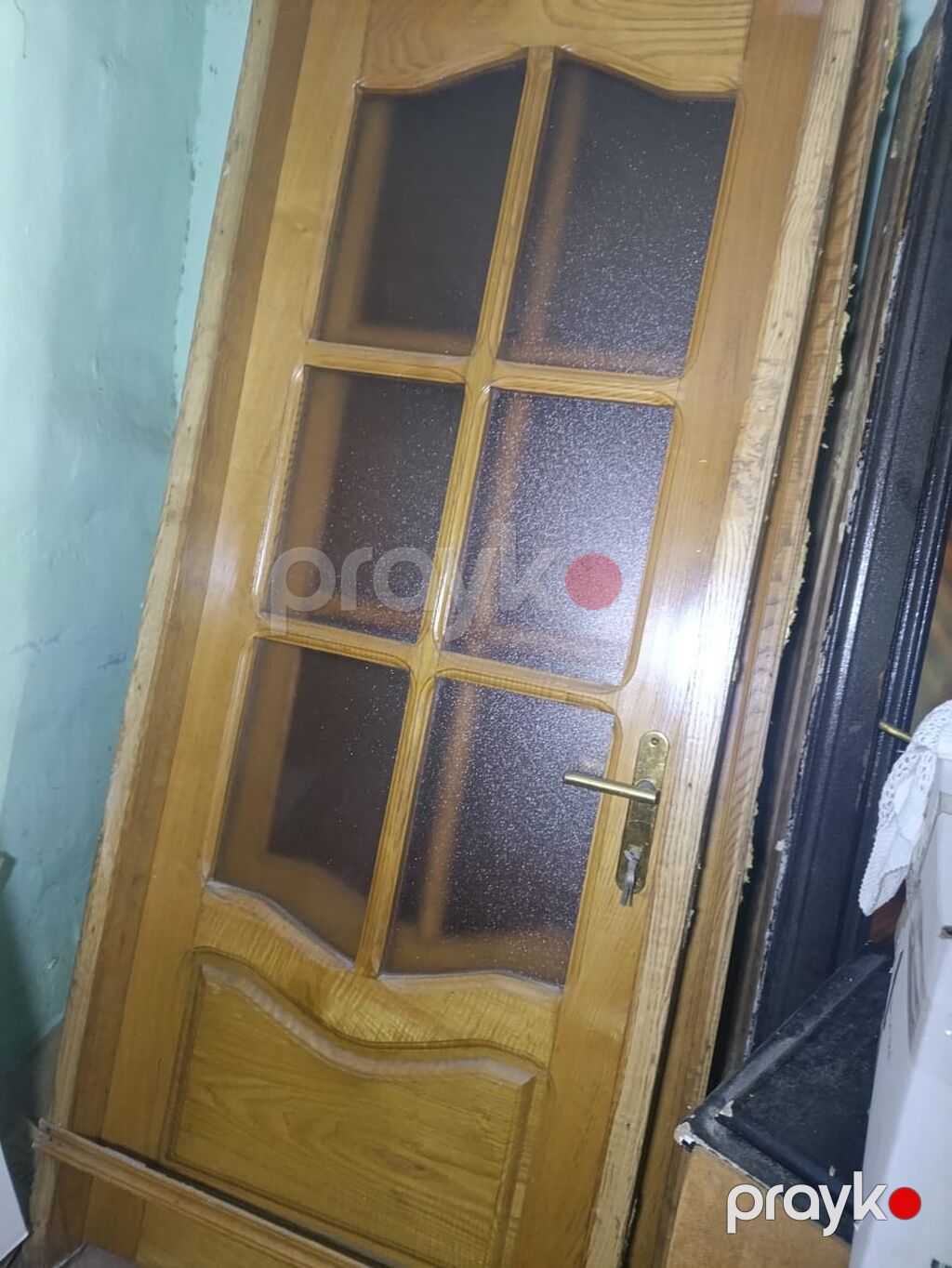 İşlənmiş Otaq qapısı 80x205 sm Plintus ilə, Ünvandan götürmə — Pəncərələr, qapılar, balkonlar, Bakı (3)