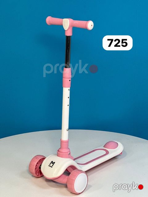 uşaq üçtəkərli skuter BM-725 çəhrayı — Bakı