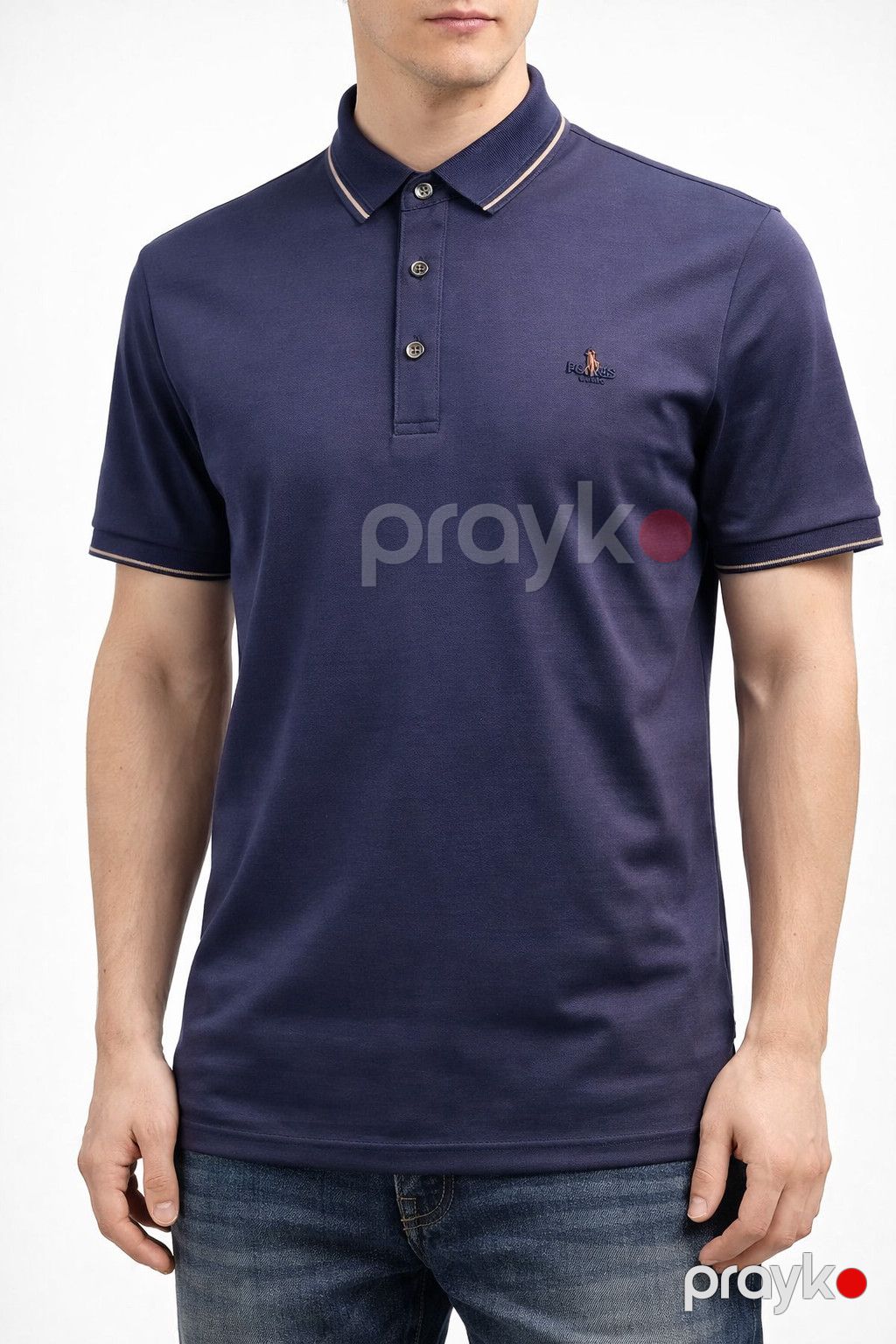 Kişilər üçün polo ST248, tünd göy, akril, ölçü L — Mallar, Bakı (2)