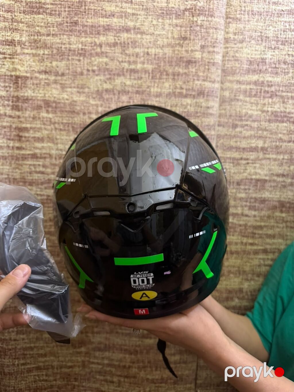 Moto dəbilqə – tam üzlü (full-face) model - Brend/model: Lvls HZ7019V — Motosiklet geyimi, Bakı (3)