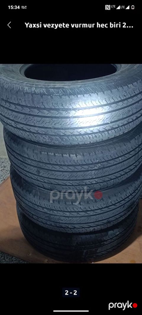 4 ədəd avtomobil şini Yaxşı vəziyyətə vurmur heç biri 265 65 17 bu — Bakı