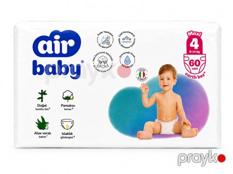 Uşaq bezləri Air baby 8-14 kq, 4 (maxi), 60 əd TORY-002178 — Bakı