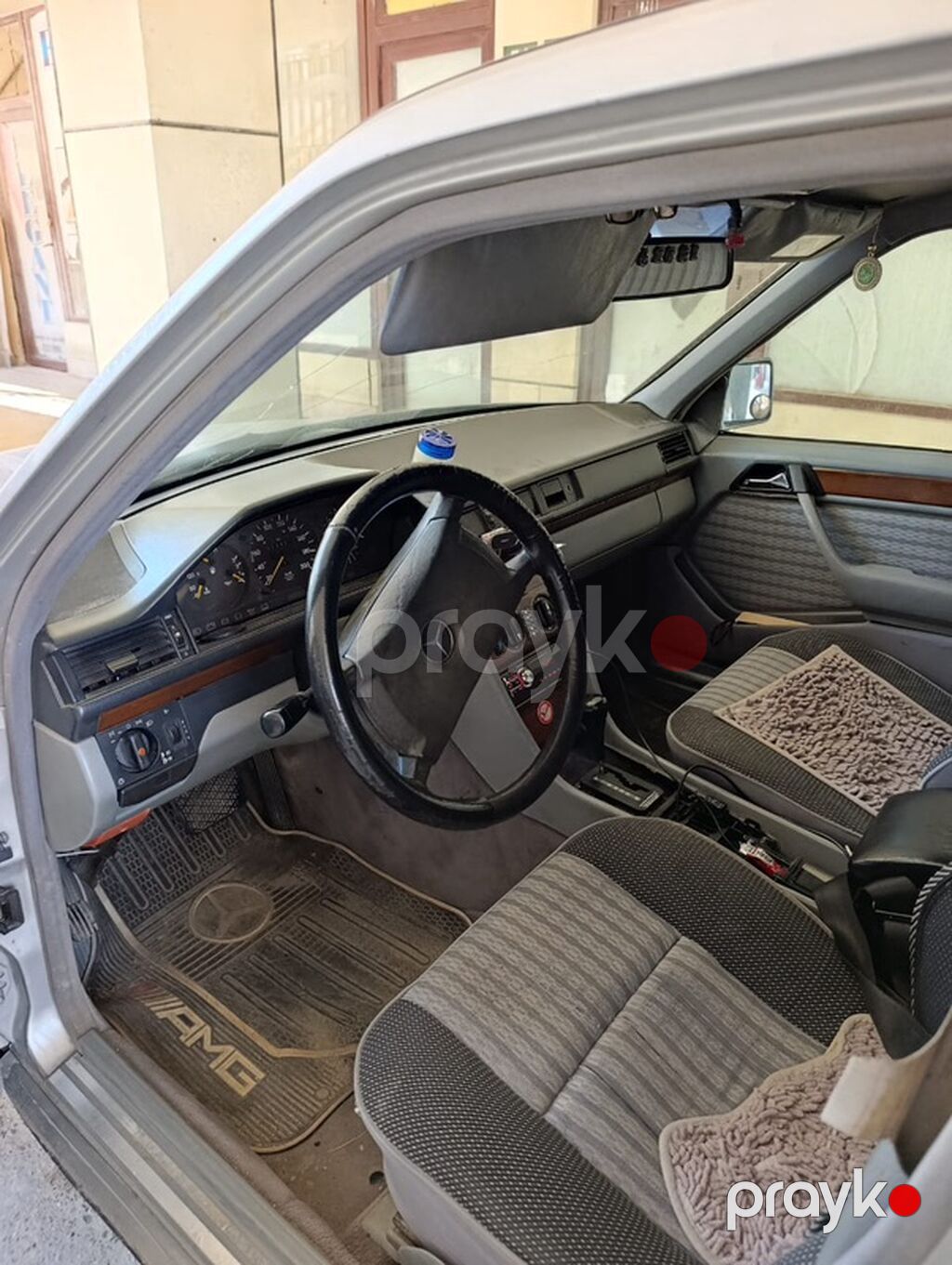 Mercedes-Benz E-Class W124 sedan - Kuzov: sedan, gümüşü rəng - Salon — Avtomobillər, Xırdalan (2)