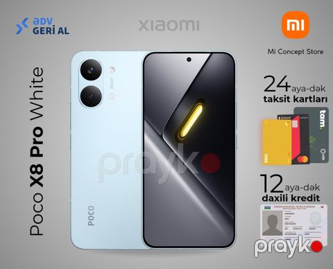 Xiaomi Poco X8 Pro Mint Green 256GB/8GB — Bakı