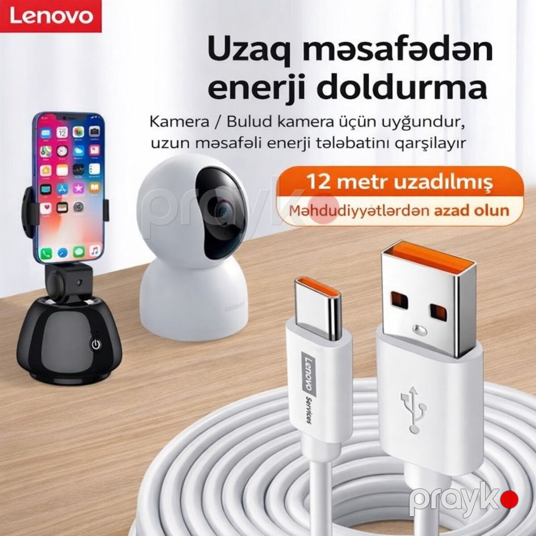 Lenovo Type‑C uzadılmış kabeli — Periferik cihazlar, Bakı (2)