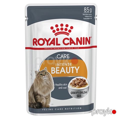 Nəm yem pişiklər üçün Royal Canin Intense Beauty Gravy həssas dəri və problemli tük ilə 85 q — Bakı