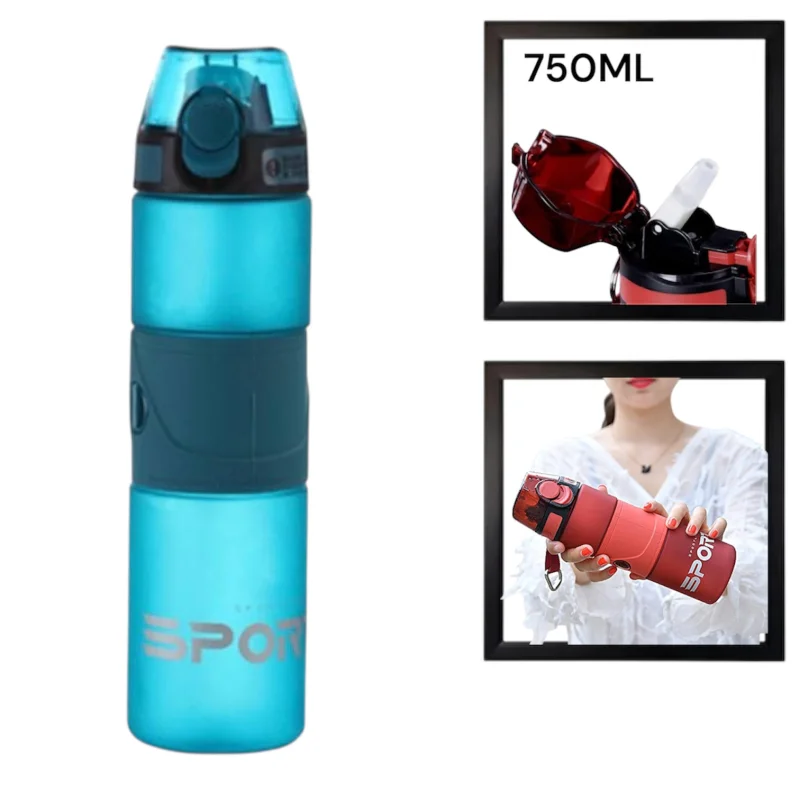 İdman su qabı WS1266, mavi, 750 ml — Bakı